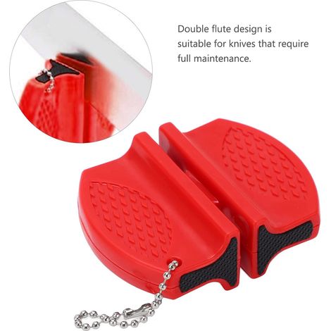 Affûteur de Couteaux Portable Mini Aiguiseur de Couteaux de Poche Double Face Multifonctionnel pour Une Utilisation en Extérieur (1/5)