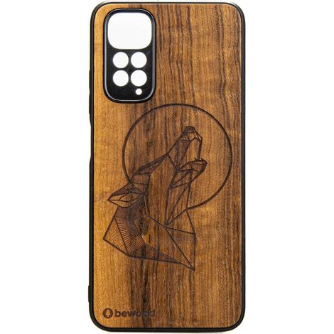 Xiaomi Redmi Note 11 / 11S Holzhülle Wolf Imbuia