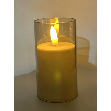 VELA LED EN TUBO TRANSPARENTE 10CM-5CM/17-23/ CON PILAS (1/5)