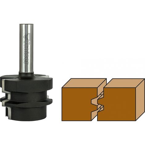 Jeux des fraises pour joints profil/contre-profil [D] D 47 / I 28 / S 12.7 - Fraiser