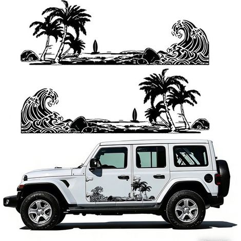 Pegatina para coche, 13046,8 cm, 1 unidad, Se puede aplicar en ambos lados, Pegatina para la luneta trasera, Pegatina estampada, Impermeable (1/5)