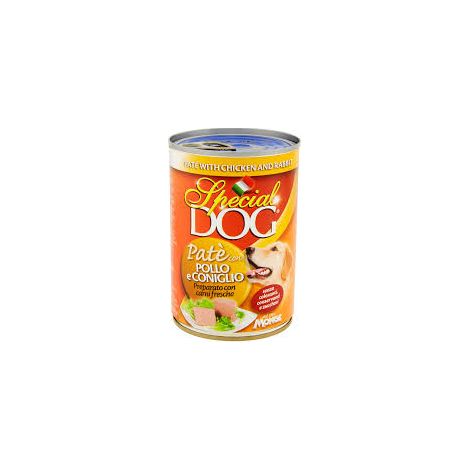 PATE' PER CANI 'SPECIAL DOG' pollo e coniglio - gr 400- 24 pezzi - MONGE