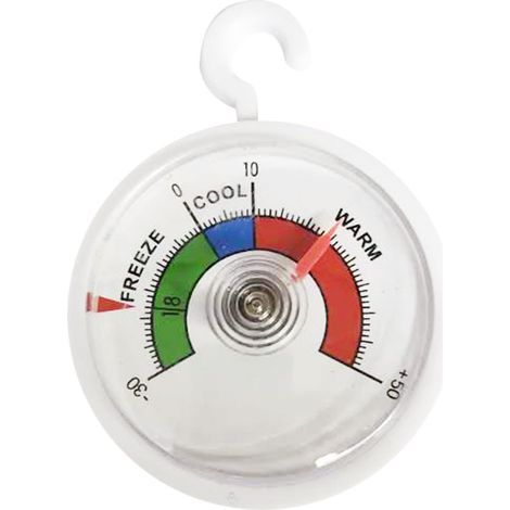 Thermomètres à échelle pour réfrigérateur avec zones de couleur, lot de 3, thermomètre analogique pour réfrigérateur, congélateur ou coffre, thermomètre de refroidissement analogique (1/5)
