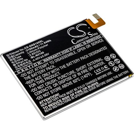 NX - Batterie téléphone, smartphone, GSM pour Gionee 3.85V 3100mAh - BL-N3100 (1/2)