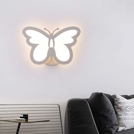 Lumière murale papillon LED 12W blanc chaud, classe énergétique A+, éclairage décoratif intérieur, applique murale moderne avec papillons, 220V, fixation facile. (1/5)