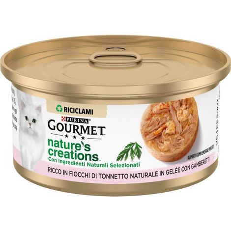 Gourmet Nature's Creations 70gr Tonnetto naturale in gelée con Gamberetti