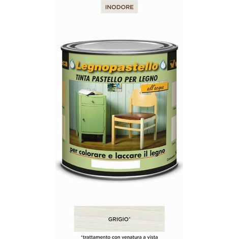 Legnopastello tinta ml 250 grigio - veleca