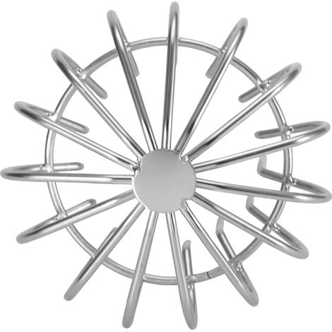 Rejilla de desagüe pluvial de acero inoxidable, antiobstrucción, para uso interior y exterior (tubo de 110 mm). (1/5)