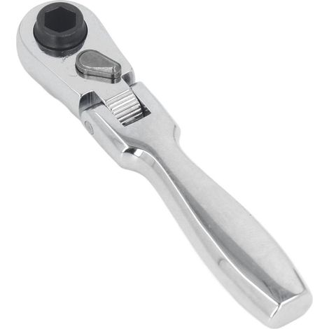 Clé à cliquet à tête mobile 2 en 1 72 dents 1/4 de pouce (1/5)