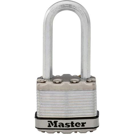 MASTER LOCK Hochleistungsvorhängeschloss [Schloss mit Schlüssel] [Laminierter Stahl] [Wetterfest] M1EURTRILH - Ideal für Lagerräume, Garagen etc. (1/5)