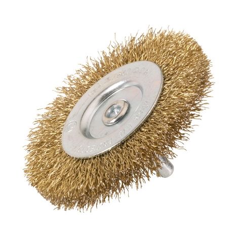 Brosse Circ. Tige De 6 Mm D75 Mm Ép.10Mm Laiton Ondulé 0,20 Mm Osborn