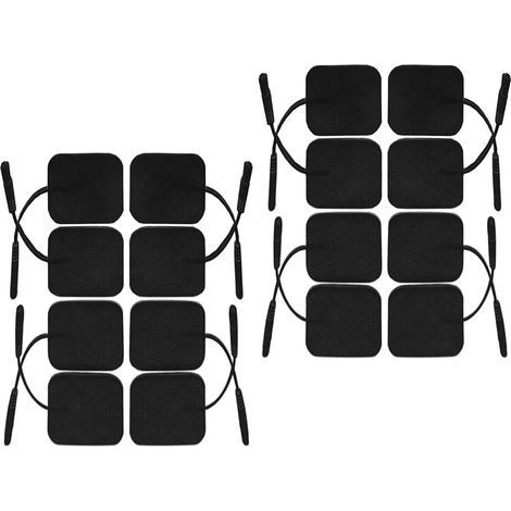 Électrodes auto-adhésives ultra-douces de 5 x 5 cm avec contact de 2 mm pour la gestion de la douleur, la croissance musculaire, la tonification et le massage (20 pièces)-AquaForge (1/5)