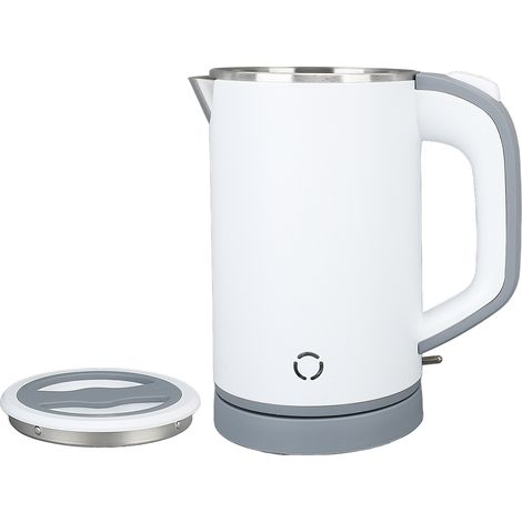 Doppelwandiger Wasserkocher aus Edelstahl, 800 ml, Wasserkocher, Wassererhitzer, Weiß, EU-Stecker, 220 V, 50 Hz (1/5)