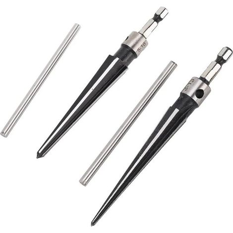Alésoir conique à poignée T 3-13/5-16mm – 6 cannelures, acier 45, pour métal/bois/plastique, ébavurage/chanfreinage (1/5)