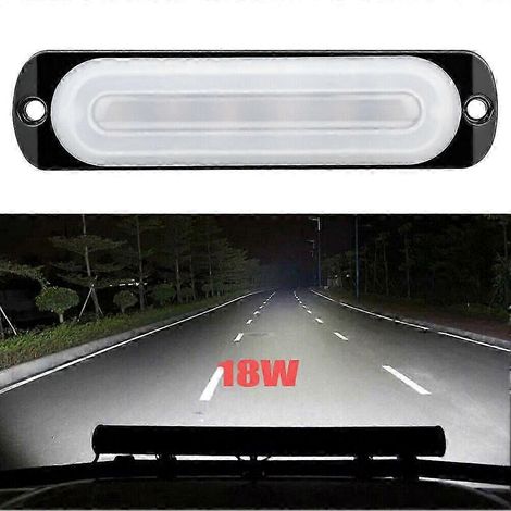 Barre lumineuse LED, phares de travail, feux de brouillard, faisceau concentré 12 V, pour véhicules tout-terrain, SUV, 4x4, voitures, bateaux, camions et quads. (1/5)