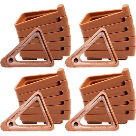 Lot de 48 Supports Triangulaires Respirants, Pieds De Pot De Fleurs en Plastique Invisibles
