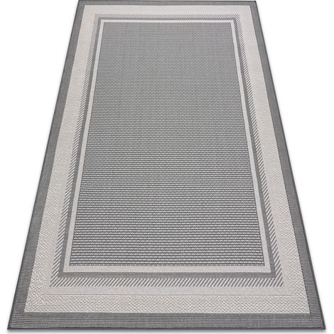 Alfombra de pasillo con refuerzo de goma LINEA gris 100cm grey 100x540 cm (1/5)