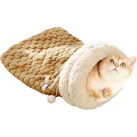 CCYKXA Cozy Cat Nest - Warm and Warm Indoor Sleeping Bag - Soft and Warm Closed Sleeping Bag for Cats, Dogs, Rabbits and Small Animals - for Living Room, Bedroom, Balcony and Bedside (1/5)