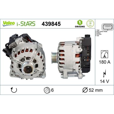 Générateur démarreur VALEO 439845 CITROËN 37VE50 5705-NS 5705-PA 5705NS 5705PA