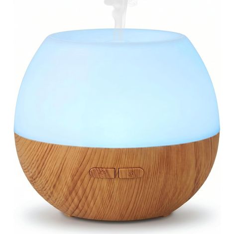 Aeshory Essential Oil Diffuser 100 ml Ultrasonic Round Fragrance Diffuser with 7 LEDsFog Aromatherapy Essential Oil Diffuser for Yoga Spa Home Bedroom (1/5)