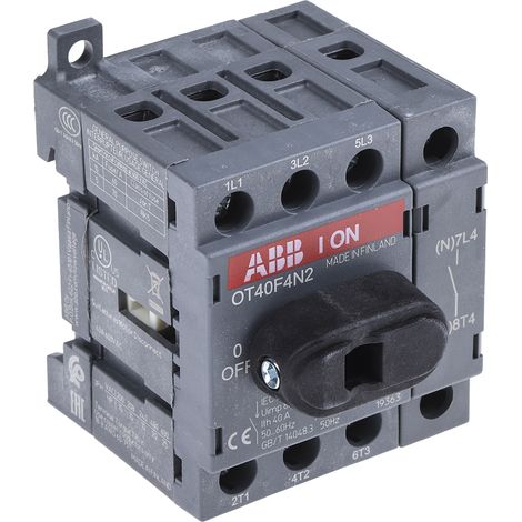 Interrupteur-sectionneur 4P 40A sans variateur OT40F4N2 1SCA104932R1001 (1/2)