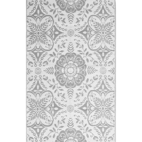 Maison Exclusive - Outdoor-Teppich ARAKIL Hellgrau 140x200 cm PP (1/5)