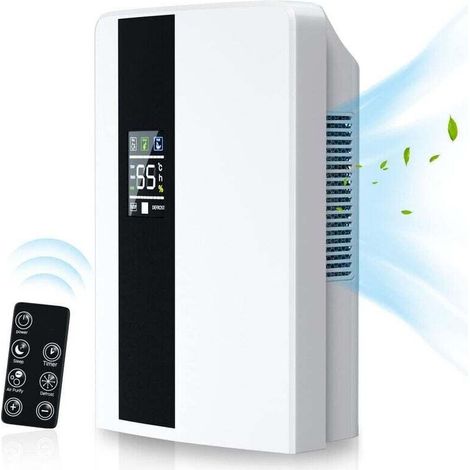 Air dehumidifier, 2L dehumidifier with good dehumidification performance, quiet operation, air purification, smart constant humidity control, automatic shut-off, suitable for rooms up to 30m² (1/4)