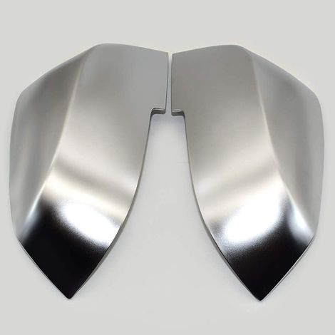 1 Paire Couvercles Rétroviseur Chrome Mat, Plastique ABS, Pour BMW Série 1 2 3 4 X1 (1/5)