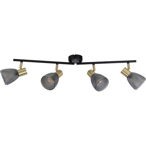 Plafonnier 4 Spots, Luminaire de Plafond pour Éclairage Intérieur, Sans Ampoules - PANGIVO (1/5)