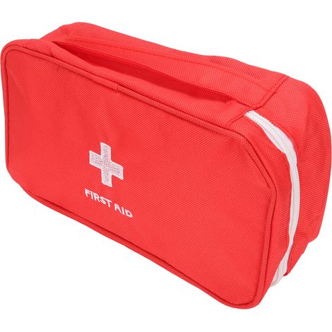Trousse de secours vide imperméable, grand format, pochette médicaments d'urgence pour extérieur, rouge (1/5)