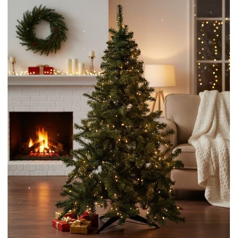 Árbol de Navidad Tinsel, 74 Ramas, Hecho en Italia, 200h cm Verde (1/5)