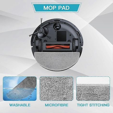 Für V8 Pro, für L20 Saugroboter Hauptseitenbürste HEPA-Filter Wischtuch Ersatzteile() (1/4)