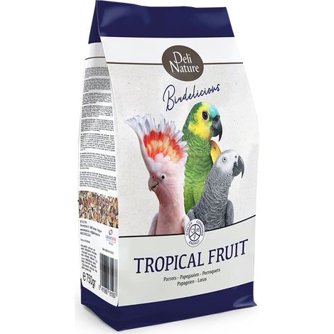 Deli Nature Birdelicious Frutta Tropicale 750g - integratore alimentare e prelibatezza per pappagalli (1/2)