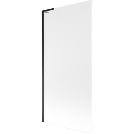 Mexen Next L parete per vasca da bagno a 1 anta 90 x 150 cm, smerigliato, nero - 895-090-000-03-30-70 (1/5)