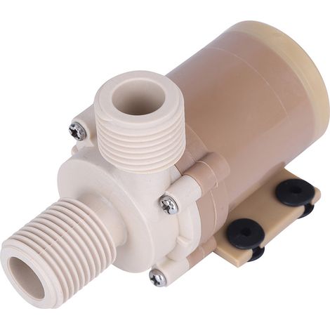 Pompe submersible DC 12V silencieuse à moteur sans balais pour circulation d'eau chaude, pompe immergée solaire, faible consommation, usage aquarium ou fontaine. (1/5)