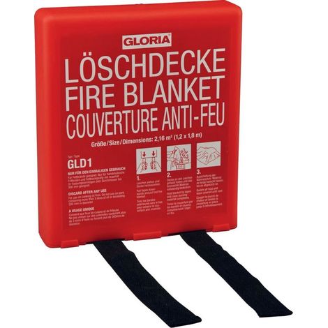 GLORIA Couverture extinctrice DIN EN 1869:2001 L1800xl1200mm - 25151218 (1/2)