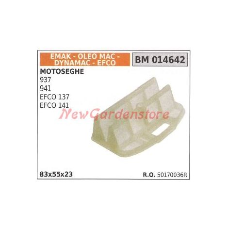 Filtro de aire motosierra Oleomac Efco 937 941 EFCO 137 141 014642 50170036R