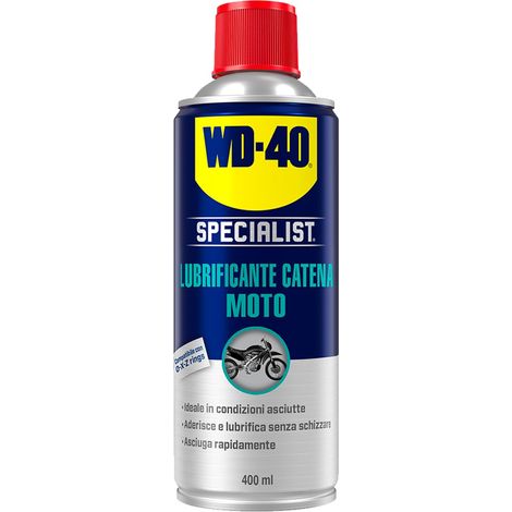 WD40 Specialist Moto Spray Lubrificante Catena Condizioni Asciutte 400 ml (1/5)