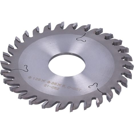 Lame scie carbure bois 30 dents coupe verticale défonceuse fraisage rainurage disque 125x35x5-30T (1/5)