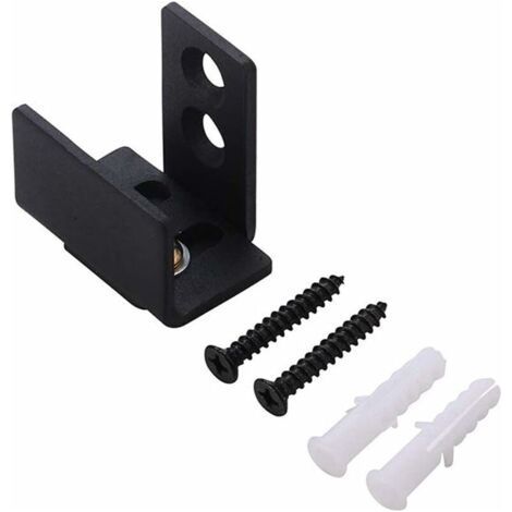 Guide de sol pour porte de grange, guide de porte coulissante en bas, guide de porte coulissante de grange, guide de sol robuste pour porte coulissante, rails de porte de placard coulissants (1/4)