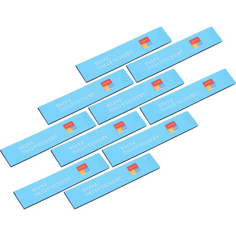 400 bandes papier d'occlusion dentaire double face bleues, détecteur de contact pour articulations dentaires (1/5)