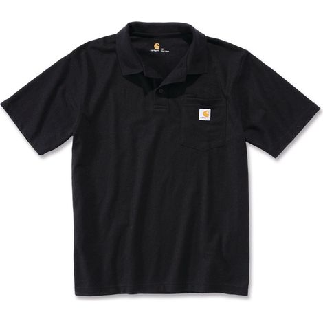 Polo WORKWEAR POCKET TXS noir CARHARTT S1K570BLKXS