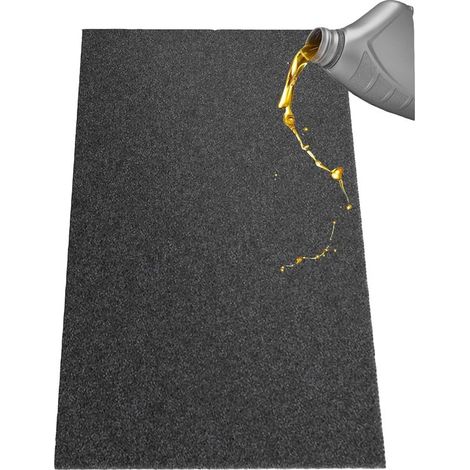Ölbeständige Matte (74 x 91 cm), Garagenbodenmatte, hochwertige Wartungsmatte, wasserdicht, schützt Garagenböden vor Öl und Fett, wiederverwendbar, waschbar, strapazierfähig (1/5)
