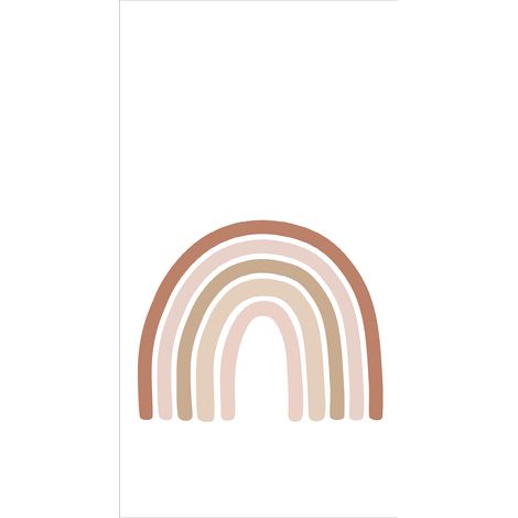 papier peint panoramique arc en ciel terracotta, rose clair et beige  - ESTAhome (1/5)