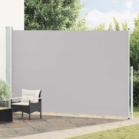 Auvent latéral rétractable de patio-Store banne rétractable de balcon 220x500 cm Gris 471153 (1/5)