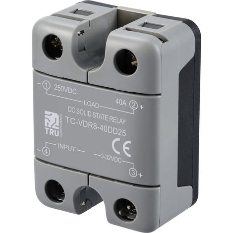 TRU COMPONENTS Halbleiterrelais TC-12705372 40 A Schaltspannung (max.): 250 V/DC Gleichstromschaltun