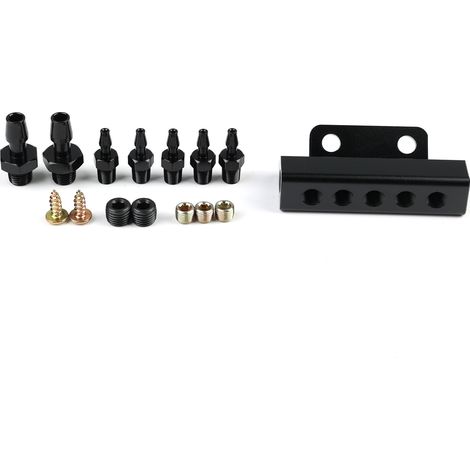 Modified turbo exhaust pressure relief valve to improve vacuum intake manifold 5-port adapter vacuum manifold (1/4)