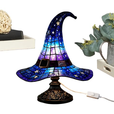 Lampes Chapeau de Sorcière Forme Sorcière, Décoration Lumineuse (1/5)