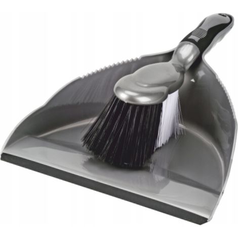 Spazzola Platinum SILVER con paletta e gomma spazzante