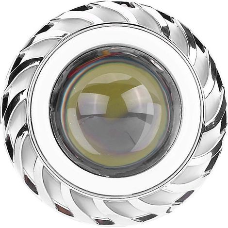 Motorrad-LED-Scheinwerferprojektorlinse, Dual Angel Devil Eye Scheinwerfer, CyclOne Typ, Blau/Rosa